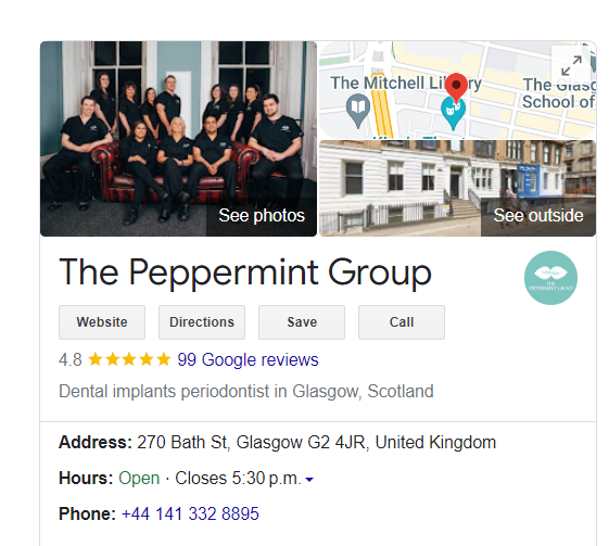 The Peppermint Group Google My Business