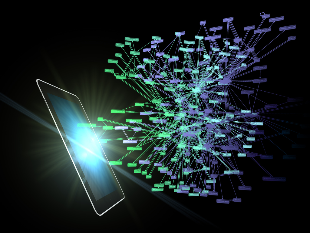 visual representation of a website backlink profile