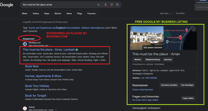 google my business profile